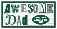 New York Jets Awesome Dad 6" x 12" Sign