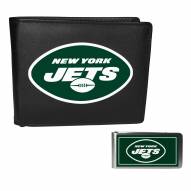 New York Jets Bi-fold Wallet & Color Money Clip