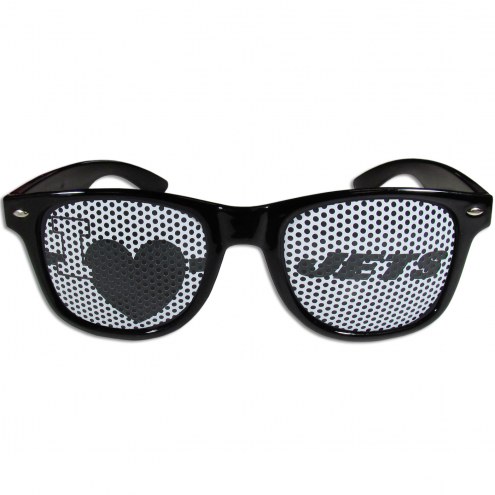 New York Jets Black I Heart Game Day Shades