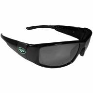 New York Jets Black Wrap Sunglasses