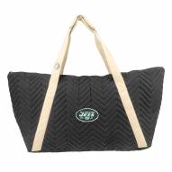 New York Jets Chevron Stitch Weekender Bag