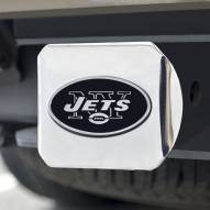 New York Jets Chrome Metal Hitch Cover