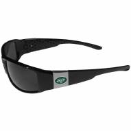 New York Jets Chrome Wrap Sunglasses