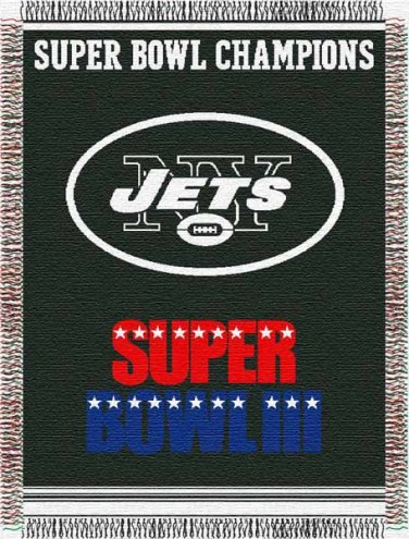 New York Jets Commemorative Throw Blanket