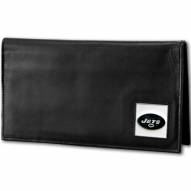 New York Jets Deluxe Leather Checkbook Cover