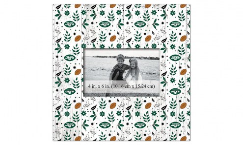 New York Jets Floral Pattern 10&quot; x 10&quot; Picture Frame