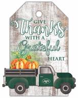 New York Jets Gift Tag and Truck 11" x 19" Sign