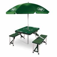 New York Jets Green Picnic Table w/Umbrella