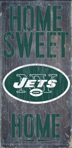 New York Jets Home Sweet Home Wood Sign