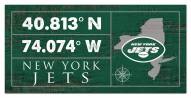 New York Jets Horizontal Coordinate 6" x 12" Sign