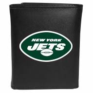 New York Jets Large Logo Leather Tri-fold Wallet