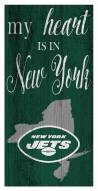 New York Jets My Heart State 6" x 12" Sign
