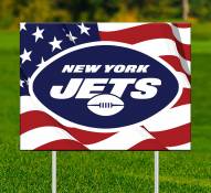 New York Jets Patriotic Yard Sign