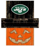 New York Jets Pumpkin Head Sign