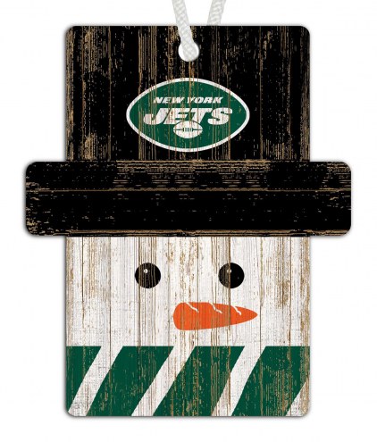 New York Jets Snowman Ornament