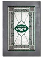 New York Jets Stained Glass with Frame