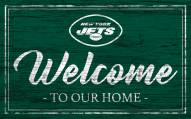 New York Jets Team Color Welcome Sign