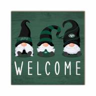 New York Jets Welcome Gnomes 10" x 10" Sign
