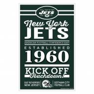 New York Jets Established Wood Sign