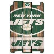 New York Jets Wood Fence Sign
