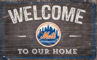 New York Mets 11" x 19" Welcome to Our Home Sign