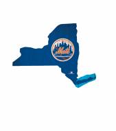 New York Mets 12" Team Color Logo State Sign
