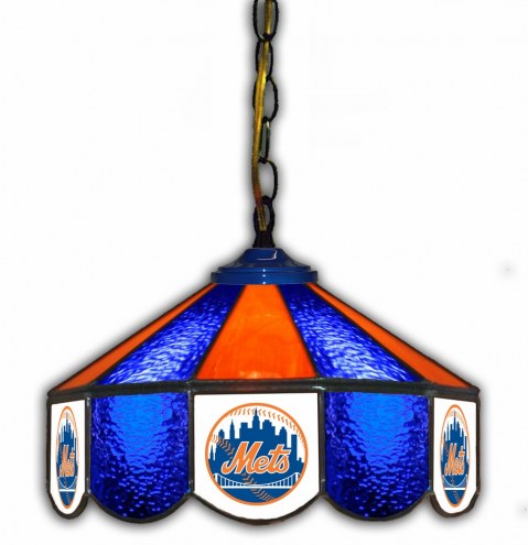 New York Mets 14&quot; Glass Pub Lamp
