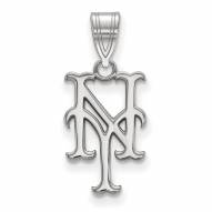 New York Mets 14k White Gold Medium Pendant