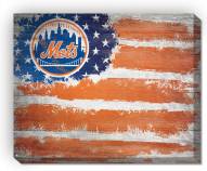 New York Mets 16" x 20" Flag Canvas Print