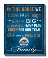 New York Mets 16" x 20" In This House Canvas Print