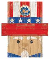 New York Mets 19" x 16" Patriotic Head