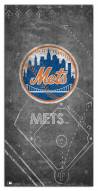 New York Mets 6" x 12" Chalk Playbook Sign