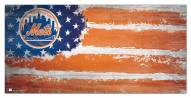 New York Mets 6" x 12" Flag Sign