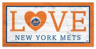 New York Mets 6" x 12" Love Sign