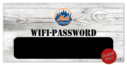 New York Mets 6&quot; x 12&quot; Wifi Password Sign