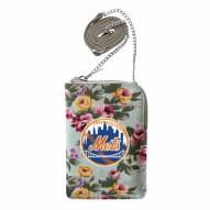 New York Mets Canvas Floral Smart Purse