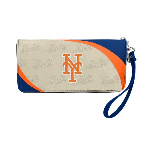 New York Mets Curve Zip Organizer Wallet
