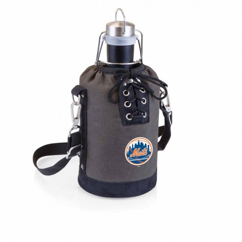 New York Mets Insulated Growler Tote with 64 oz. Stainless Steel Growler