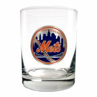New York Mets MLB 2-Piece 14 Oz. Rocks Glass Set