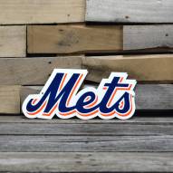 New York Mets Script 12" Steel Logo Sign