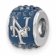 New York Mets Sterling Silver Charm Bead