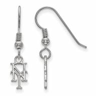 New York Mets Sterling Silver Extra Small Dangle Earrings