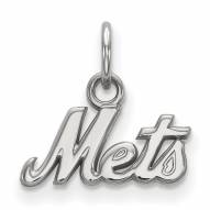 New York Mets Sterling Silver Extra Small Pendant