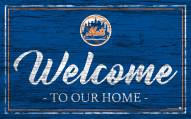 New York Mets Team Color Welcome Sign