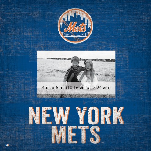 New York Mets Team Name 10&quot; x 10&quot; Picture Frame