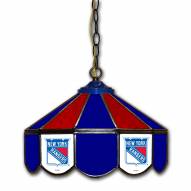 New York Rangers 14" Glass Pub Lamp