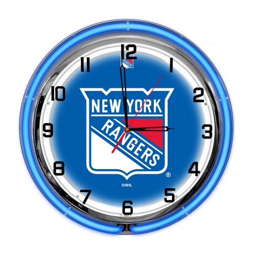 New York Rangers 18&quot; Neon Clock