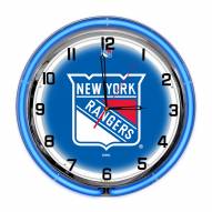 New York Rangers 18" Neon Clock
