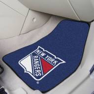 New York Rangers 2-Piece Carpet Car Mats