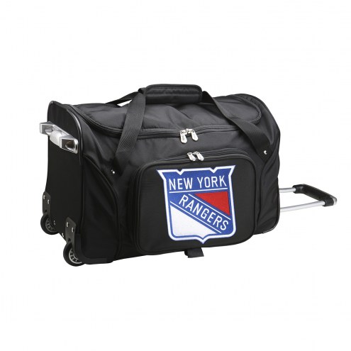 New York Rangers 22&quot; Rolling Duffle Bag